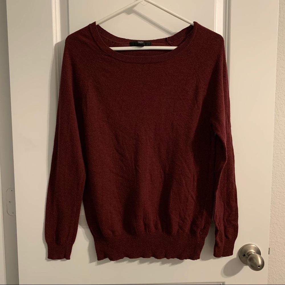 Mossimo Burgundy Crewneck Sweater